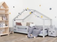BENLEMI lastevoodi-maja LUCKY, 80x160 cm., Light grey, 7893/80X160-SVS