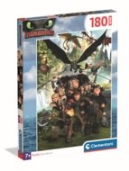 CLEMENTONI LASTELE PUZZLE super Dragontrainer 2025, 180 tk, , 29793