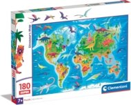 CLEMENTONI pusle Super Dinosaurs Map, 180 tk., 29790
