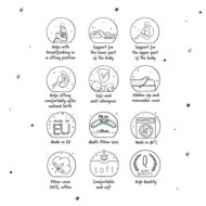 CEBA imetamispadi DUO, Muslin Small Twigs, W-885-000-829