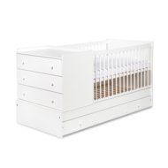 KLUPŚ lastetuba koos komoodiga COMPACT 3in1, 120x60 cm., White