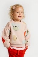 COCCODRILLO sweatshirt CUTE GIRL NEWBORN, powder pink, ZC4132602CGN-033-086, 86 cm