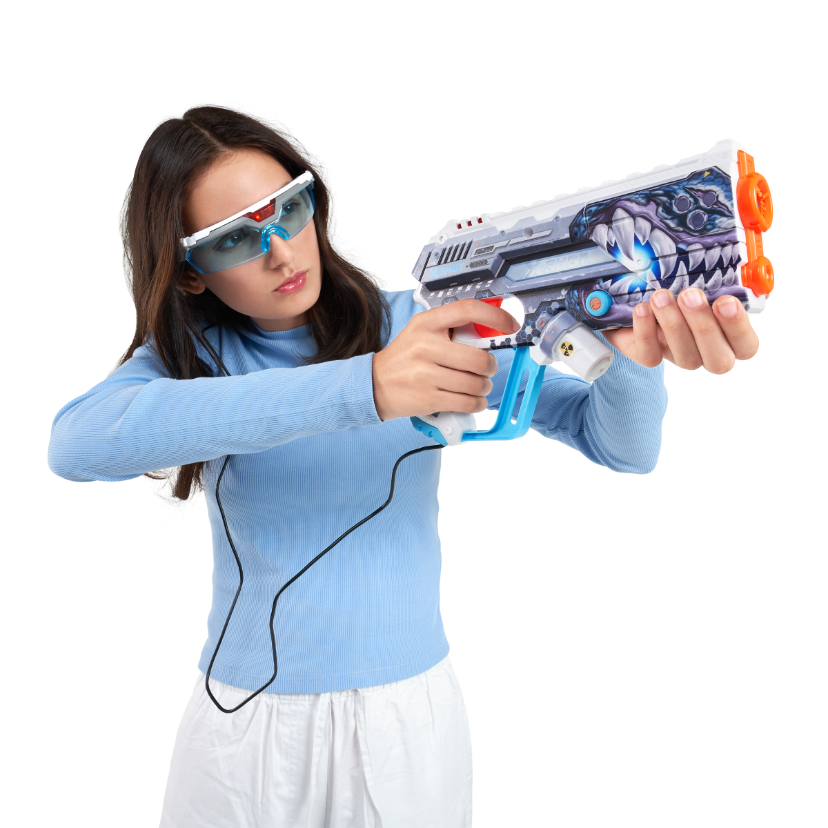 Silvergear Laser Tag Set Para Niños – 2 Pistolas, 2 Chalecos Y Receptores, Alcance De 15 M, Efectos De Luz Y Sonido, Ampliable Para Más Jugadores
