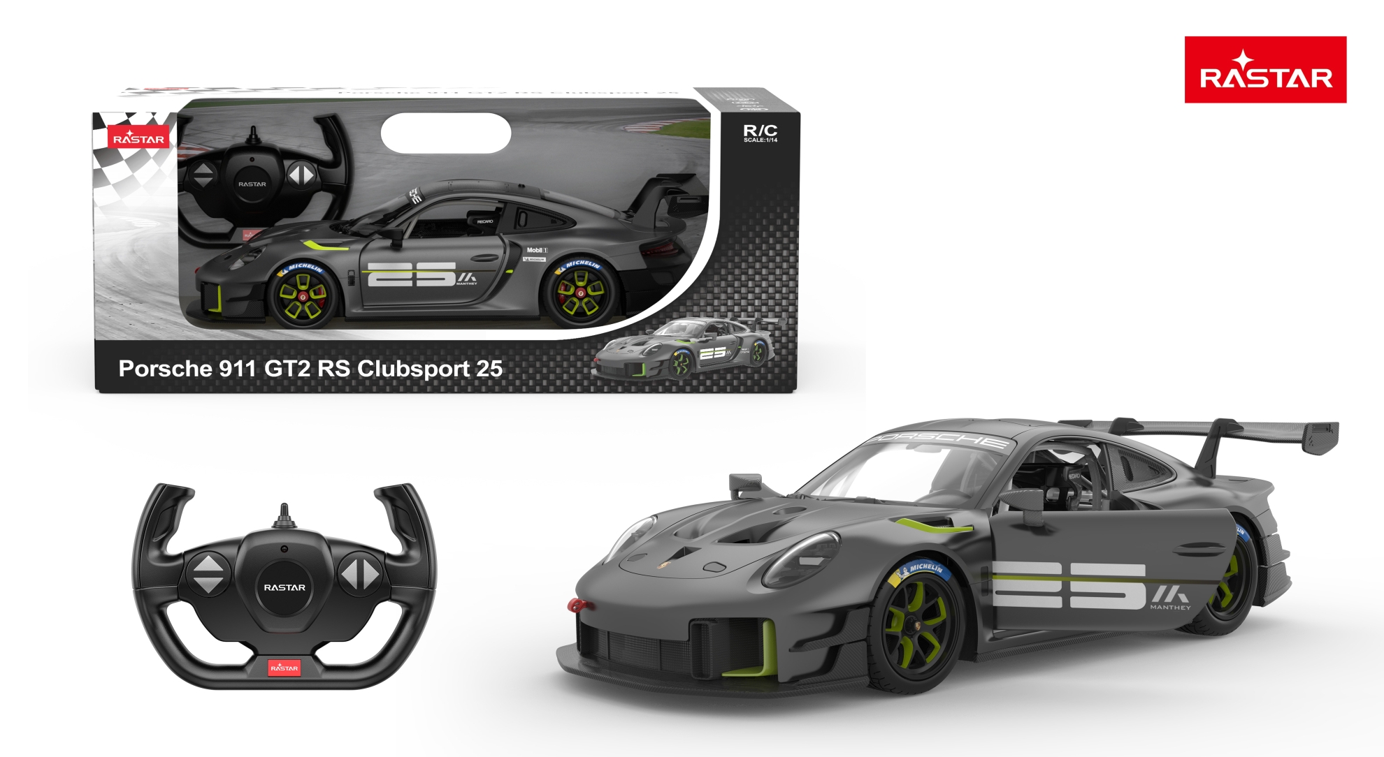 RASTAR 1:14 RC auto mudel Porsche 911 GT2 RS Clubsport 25, 99560 ...