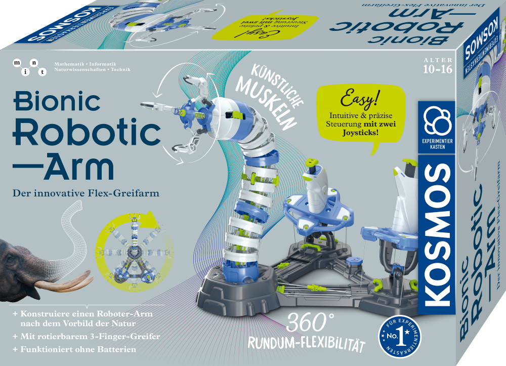 KOSMOS katsekomplekt Bionic Robotic Arm, 1KS621278 Teadusmängud