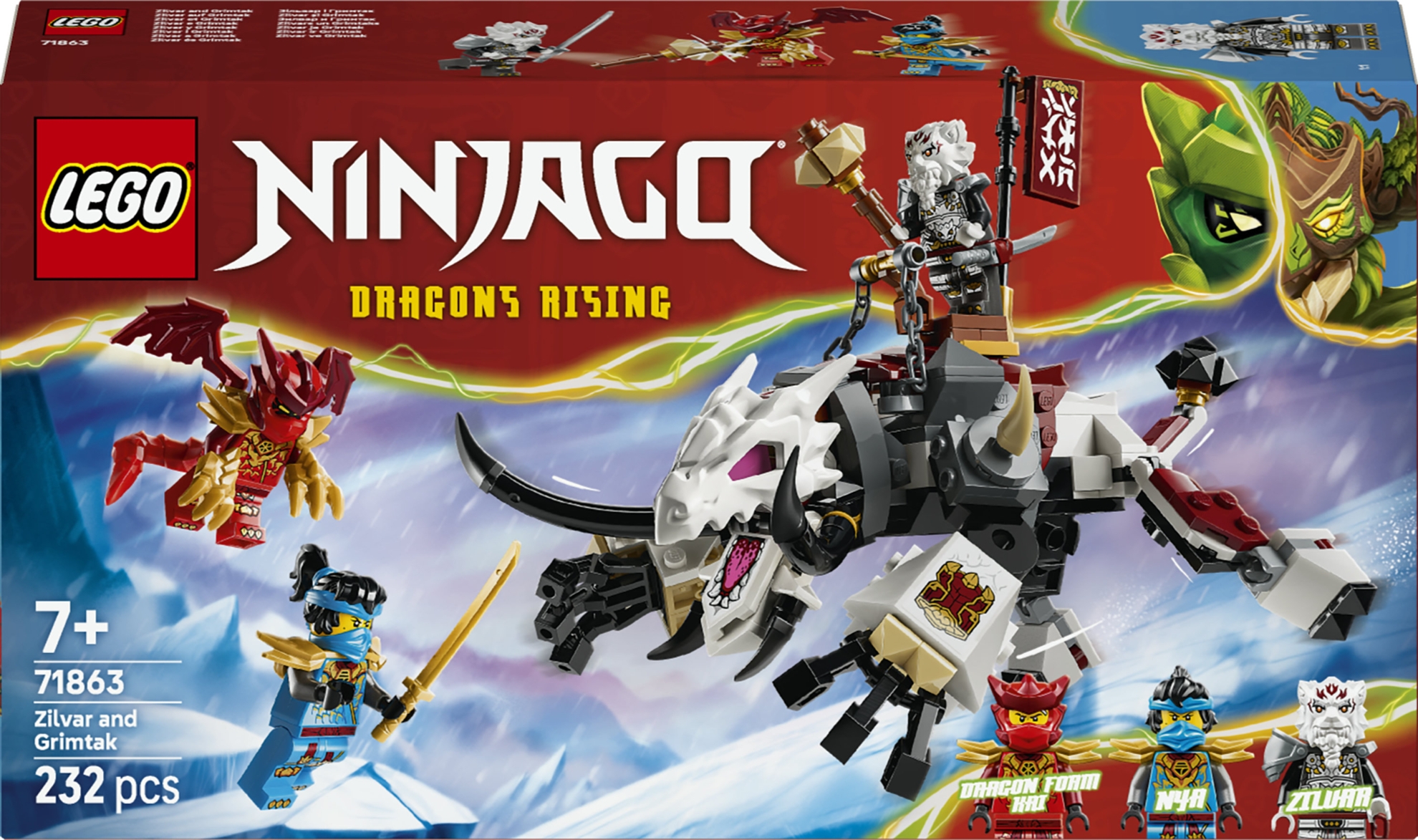 71863 LEGO® NINJAGO® Zilvar ja Grimtak, lohekoletis | LEGO