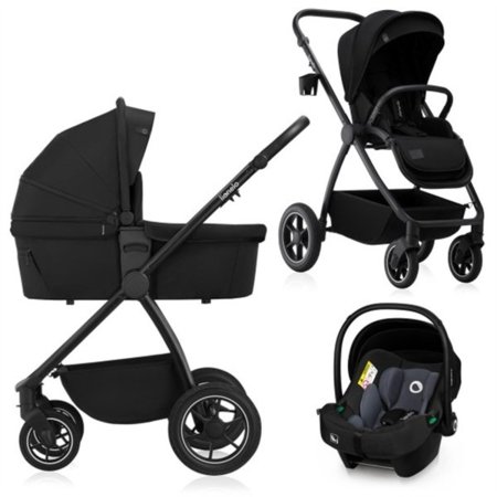 LIONELO universaalne käru MERIL 3in1, Black onyx 