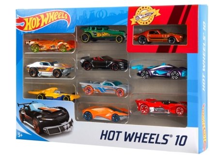 HOT WHEELS auto 10-pakk Basic, asst, 54886 
