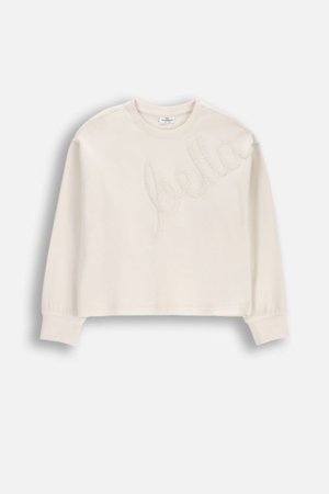 COCCODRILLO pikkade varrukatega t-särk, beež, WC6143103FGJ-002-152, 152 suurus 