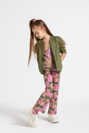 COCCODRILLO sweatshirt MYSTIC NATURE GIRL KIDS, roheline, ZC4132602MGK-011-122, 122 cm 