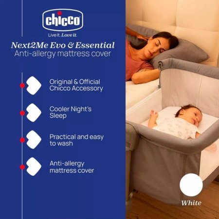 CHICCO madratsikate NEXT2ME EVO, 50x83 cm, valge 