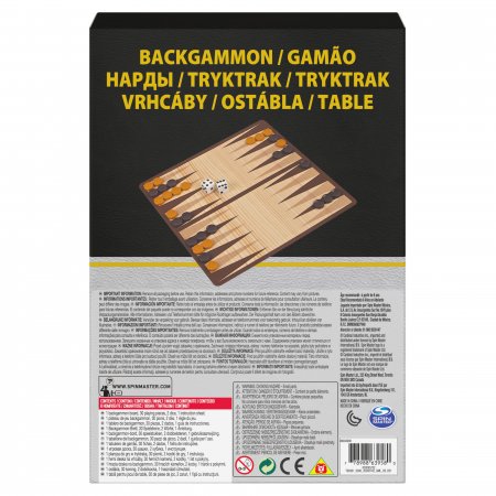 SPINMASTER GAMES lauamäng Backgammon, 6033309 