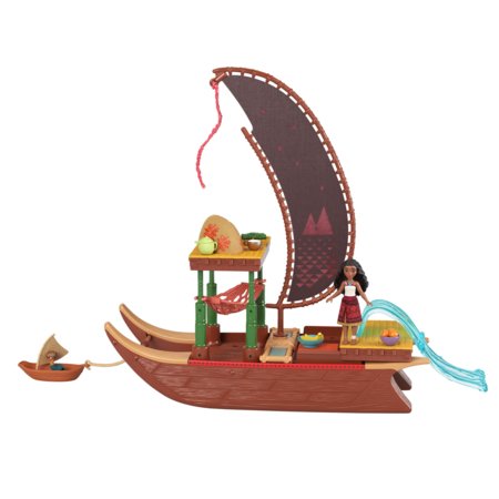DISNEY MOANA väikeste nukkude komplekt Transforming Boat, JBT54 
