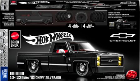 MATTEL BRICK SHOP HOT WHEELS Chevy Silverado 83 ehituskomplekt, JKG42 
