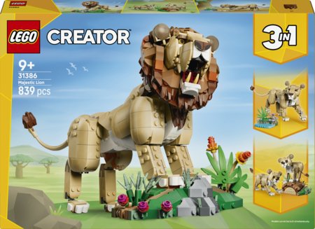 31386 LEGO® Creator Metsloomad: Majesteetlik lõvi 