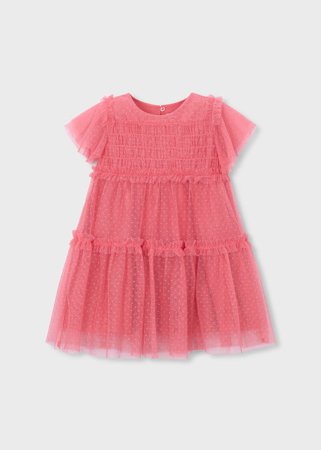 MAYORAL lühikeste varrukatega kleit, camellia, 3.917-82, 92  cm 