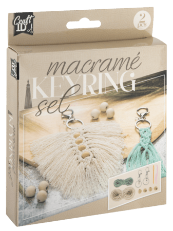 CRAFT ID loov makramee komplekt – võtmehoidjad, CR1728/GE 