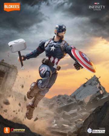 Blokees transformaator  Marvel Heros - Champion Class Captain America, 81115 
