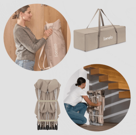 LIONELO mänguaedik-maneež FLORENCE XL EASY FOLD, Beige sand, LO-FLORENCE XL EASY FOLD 
