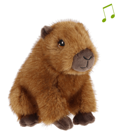KEEL TOYS pehme mänguasi kapibaara helidega, 15 cm, assortii, SE4920 