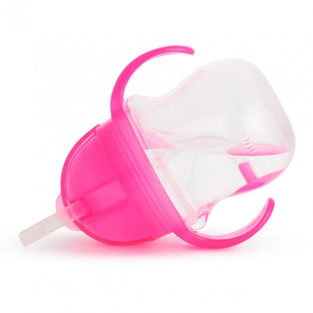 MUNCHKIN pudel kõrrega, 207ml, 6m+, pink, 90123 01248202