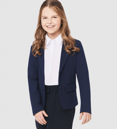 MAMAJUM kootud pintsak tüdrukule 10-000019, sinine, 158/164 cm 10-000019