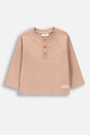 COCCODRILLO t-shirt FRIENDS TOGETHER BOY NEWBORN, beige, ZC4143103FBN-002-086, 86 cm 