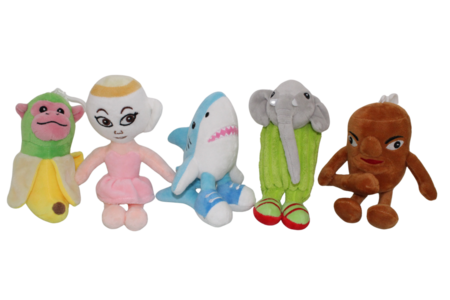 BRAIN ROT rääkiv plüüšist võtmehoidja 15 cm, assortii, BD1270 