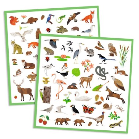DJECO kleepsukomplekt Fauna (160 tk), DJ09285