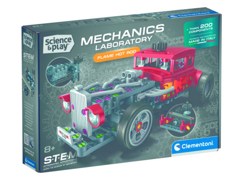 CLEMENTONI SCIENCE & PLAY BUILD ehituskomplekt Hot Rod, 200 tk, 75157 