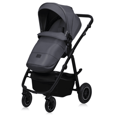LIONELO universaalne käru AMBER PLUS 3in1, Grey graphite, LO-AMBER PLUS 