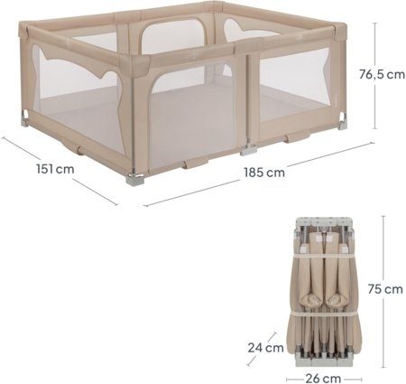 LIONELO mänguaedik-maneež FLORENCE, Beige sand 