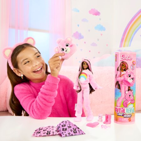 BARBIE Cutie Reveal kaisukaru seeria Cheer Bear , JCN95 