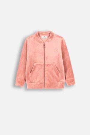 COCCODRILLO sweatshirt FLOWERS GIRL NEWBORN, powder pink, ZC4132201FGN-033-086, 86 cm 