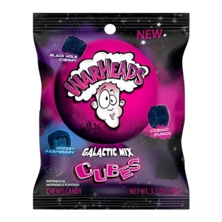 WARHEADS kummikommid GALACTIC CUBES, 99 g., AMER1115 