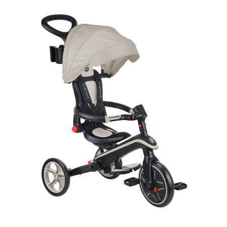 GLOBBER tõukeratas Explorer Trike 4in1, hallikas-pruun, 732-466 