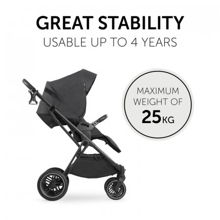 HAUCK jalutuskäru VISION X SET 2in1, Melange Black, 165232 165232