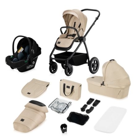 LIONELO universaalne käru MERIL 3in1, Beige sand 