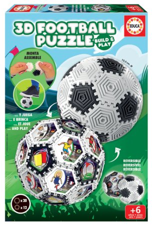 EDUCA 3D puzzle jalgpall, 32 tk, 19210 