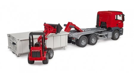 BRUDER 1:16 MAN TGS veoauto rull-konteineri ja kompaktlaaduriga 2630, 03767 03767
