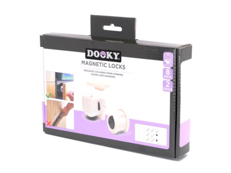 DOOKY magnetlukk, 8 tk + 2 võtit, 2301121 