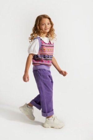 COCCODRILLO pants ACADEMY GIRL KIDS, lilla, ZC4119101AGK-016-122, 122 cm 