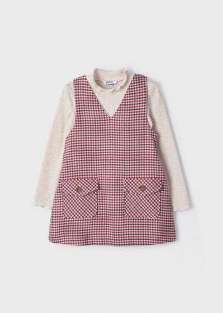 MAYORAL pikkade varrukatega t-särk ja sarafan 6H, raspberry, 116 cm, 4982-35 4982-35 9