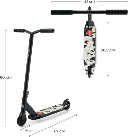 KINDERCRAFT sportlik tõukeratas SOLIS, must, KRSOLI00BLK0000 