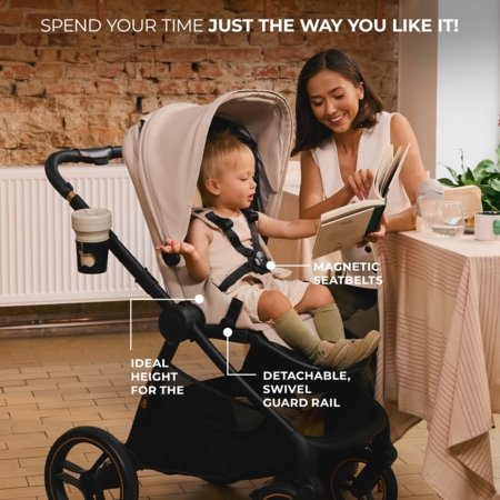 KINDERKRAFT universaalne käru 2IN1 NEA 2.0, deep grey, KSNEA002DGR2000 
