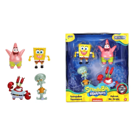 JADA SpongeBob SquarePants kogumisfiguurid, 4 tk., 6 cm, 9335302314R00 