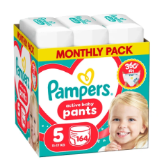 PAMPERS püksmähkmed Pants Monthly, 5 suurus, 11-17kg, 164 vnt., 80894757 
