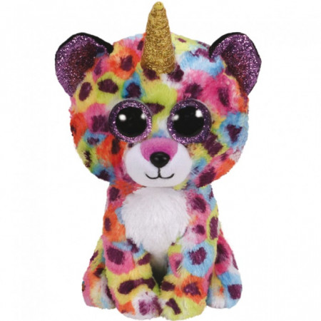 TY Beanie Boos rainbow leopard w/horn GISELLE 154 cm, TY36284 