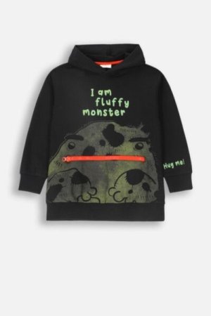 COCCODRILLO sweatshirt GRUNGE SWAMP BOY KIDS, must, ZC4132301GBK-021-122, 122 cm 
