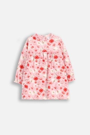 COCCODRILLO pikkade varrukatega kleit NOSTALGIC MEADOW GIRL NEWBORN, roosa, WC5129601NGN-007-086, 86 cm 